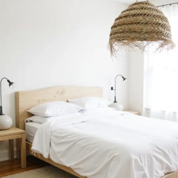 Oversized Moroccan Straw Chandelier – Handwoven Artisan Pendant Light (50 cm)