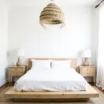 Oversized Moroccan Straw Chandelier – Handwoven Artisan Pendant Light (50 cm)