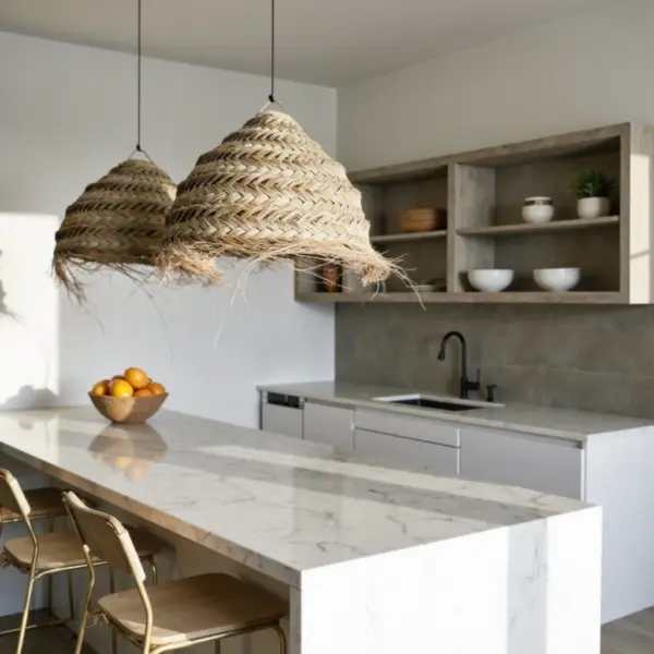 Oversized Moroccan Straw Chandelier – Handwoven Artisan Pendant Light (50 cm)