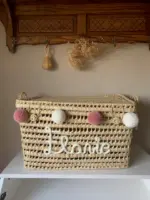 Handwoven Palm Leaf Storage Chest – 60cm – Decorative Toy