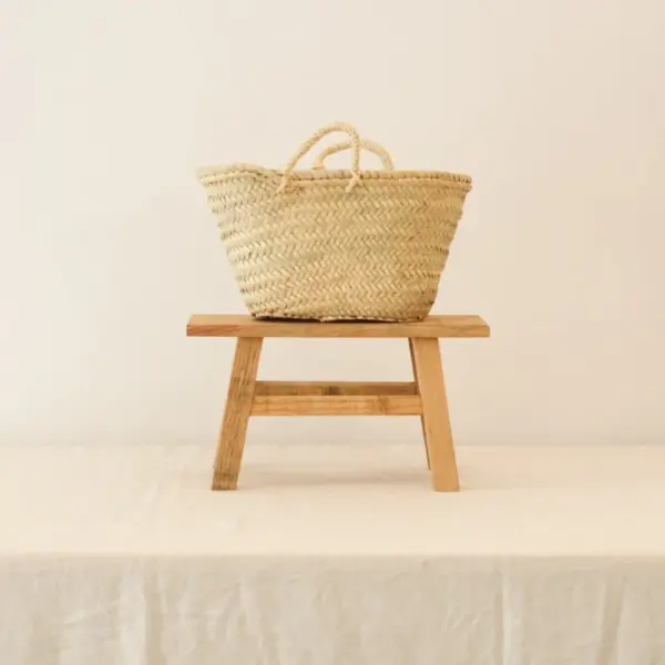 High Handwoven Raffia Baskets – 4 Sizes – Versatile Natural