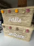 Handwoven Palm Leaf Storage Chest – 60cm – Decorative Toy