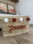 Handwoven Palm Leaf Storage Chest – 60cm – Decorative Toy