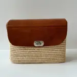 Vienna Woven Crossbody Bag – Handwoven Basket Bag with Leath