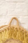 Mykonos Bag – Handmade Woven Palm Leaf Basket, 40x40 cm