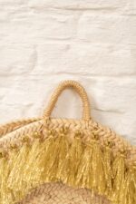 Mykonos Bag – Handmade Woven Palm Leaf Basket, 40x40 cm