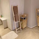 Handmade Wooden Towel Ladder – 150cm Natural Pine Bathroom Storage Rack