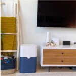 Handmade Wooden Towel Ladder – 150cm Natural Pine Bathroom Storage Rack