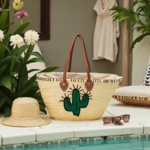 Straw-Beach-Bag-Basket-with-Adorable-Cactus-Design-4