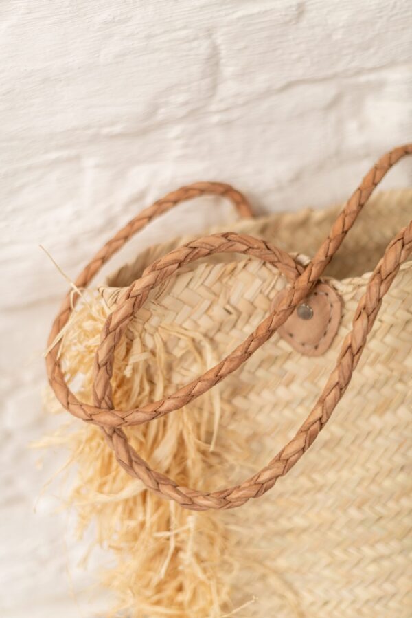 Tulum Bag – Handwoven Palm Leaf Basket 40x38 cm