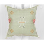Handwoven Moroccan Cactus Silk Pillow Cover – Artisan Cushion in Multiple Colors (50×50 cm / 60×40 cm)