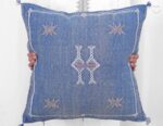 Handwoven Moroccan Cactus Silk Pillow Cover – Artisan Cushion in Multiple Colors (50×50 cm / 60×40 cm)