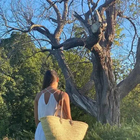 Handmade Moroccan Straw Tote Bag – Chic Summer Basket