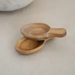 Mini Oval Teak Scoop – Handcrafted Durable Wooden Spoon