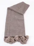 Pom Pom Wool Throw Blanket – Handwoven Moroccan Blanket