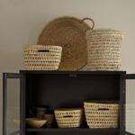Palm Leaf Storage Crate with Handles – 3 Sizes Available