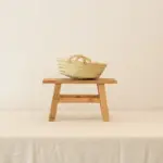 Flat Handwoven Raffia Baskets – Natural Palm Fiber Decor