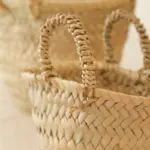 High Handwoven Raffia Baskets – 4 Sizes – Versatile Natural