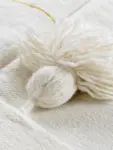 Pom Pom Wool Throw Blanket – Handwoven Moroccan Blanket
