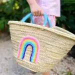 The Full Rainbow Handwoven Basket – Small Size with Vibrant