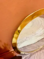 Round Brass Mirror – Wall-Mounted Decorative Mirror in 3 Sizes (S, M, L)