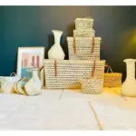 Palm Leaf Vanity Case – Handwoven Natural Storage Suitcase (24 x 17 x 15 cm)