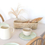 Rectangular Open-Weave Palm Leaf Basket – Handwoven Moroccan