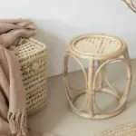 Palm Leaf Chest – Handwoven Moroccan Storage Trunk (Approx. 60 cm)