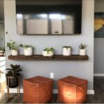Handmade Square Leather Pouf Coffee Table Set – Moroccan Ottomans (Custom Sizes Available)