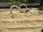 Ibiza Openwork Basket – Handwoven Palm Leaf Tote
