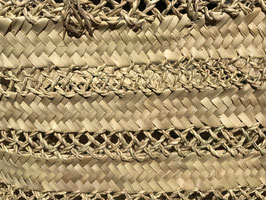 Ibiza Openwork Basket – Handwoven Palm Leaf Tote