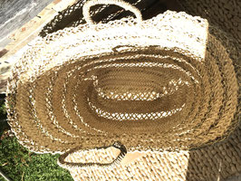 Ibiza Openwork Basket – Handwoven Palm Leaf Tote