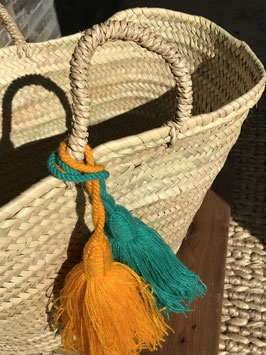 Ibiza Openwork Basket – Handwoven Palm Leaf Tote