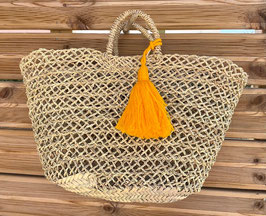 Pini Openwork Basket – Handwoven Palm Leaf Tote