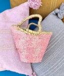 Mini Sequin Basket – Handwoven Decorative Pot Cover with Han