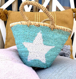 Mini Sequin Basket – Handwoven Decorative Pot Cover with Han