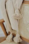 Pom Pom Wool Throw Blanket – Handwoven Moroccan Blanket