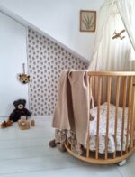 Pom Pom Wool Throw Blanket – Handwoven Moroccan Blanket
