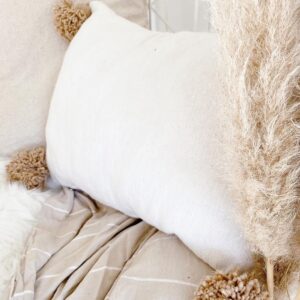 Pom Pom Cushion Cover – 100% Cotton Decorative Pillow