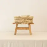 Flat Handwoven Raffia Briefcase – Natural Gift Basket