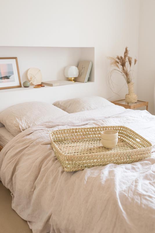 Extra Large Handwoven Palm Leaf Tray