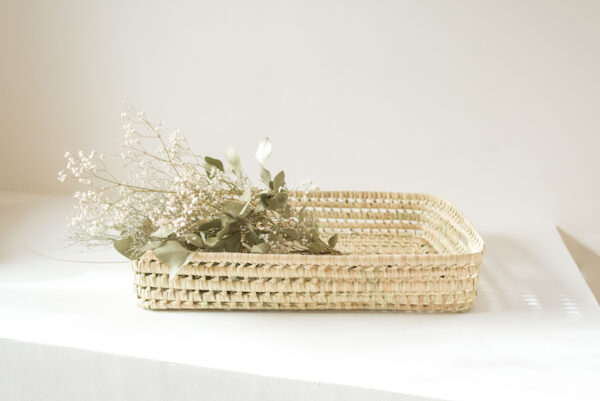 Extra Large Handwoven Palm Leaf Tray