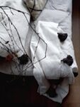 Pom Pom Wool Throw Blanket – Handwoven Moroccan Blanket