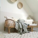Pom Pom Wool Throw Blanket – Handwoven Moroccan Blanket