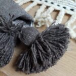 Pom Pom Wool Throw Blanket – Handwoven Moroccan Blanket
