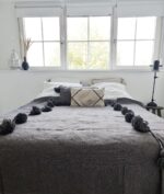 Pom Pom Wool Throw Blanket – Handwoven Moroccan Blanket