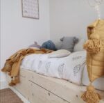 Pom Pom Wool Throw Blanket – Handwoven Moroccan Blanket