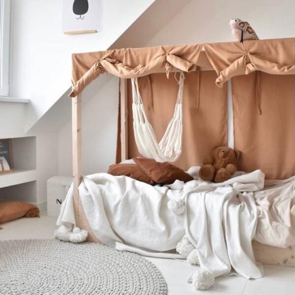 Pom Pom Wool Throw Blanket – Handwoven Moroccan Blanket