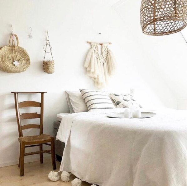Pom Pom Wool Throw Blanket – Handwoven Moroccan Blanket