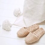 Pom Pom Wool Throw Blanket – Handwoven Moroccan Blanket